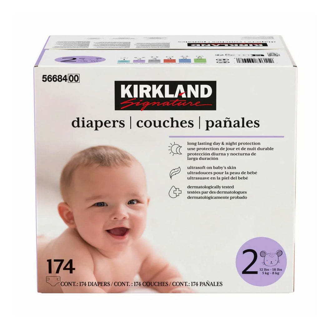 Kirkland Signature Nappies, Size 2, 174 Pack