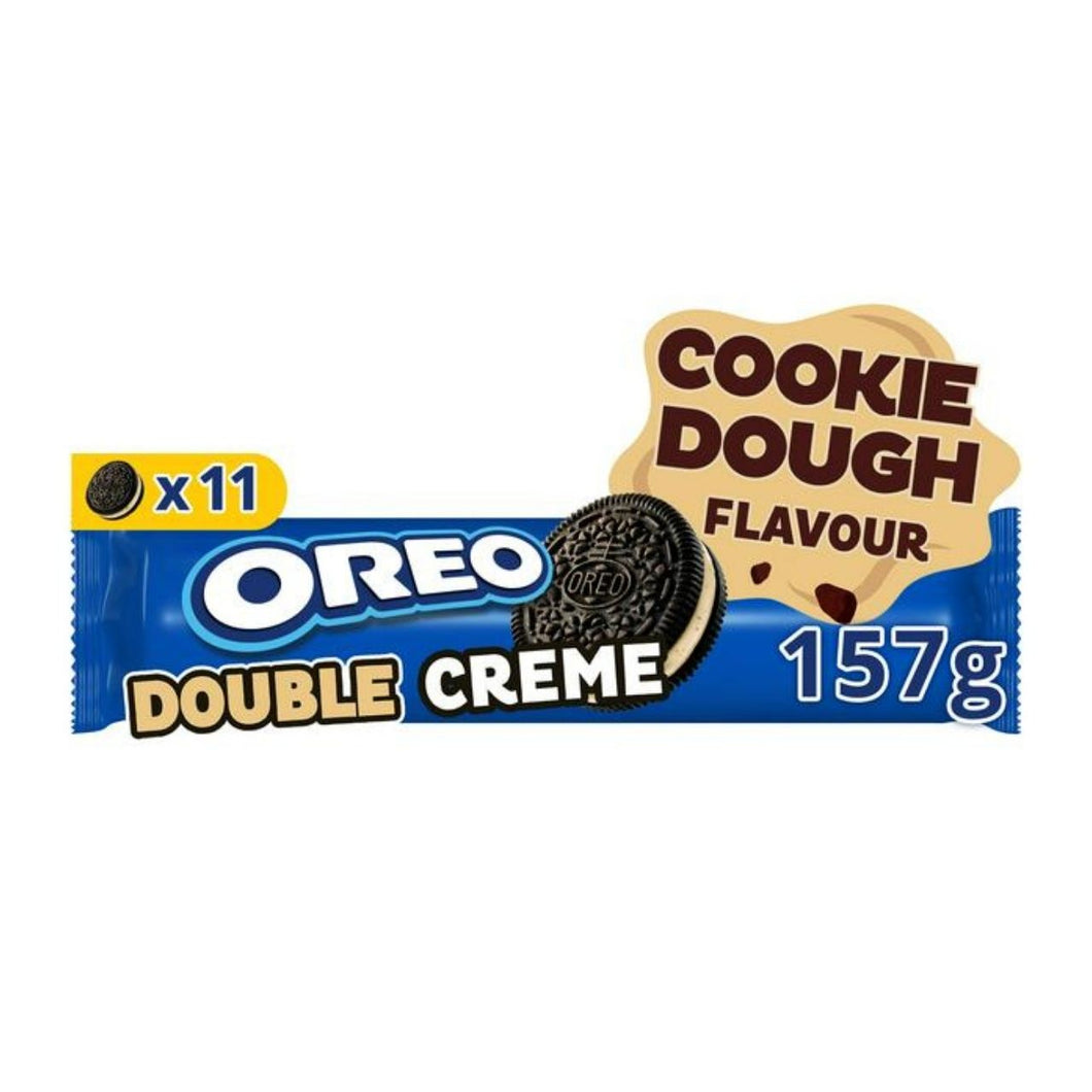Oreo Double Crème 157g Cookie Dough Flavour Cocoa Sandwich Biscuits