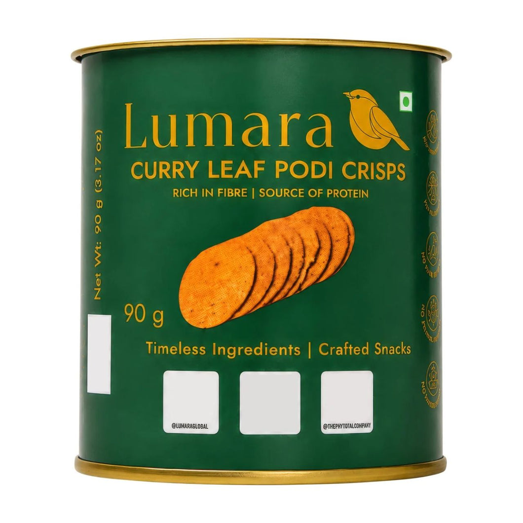 Lumara Curry Leaf Podi Crisps 90g