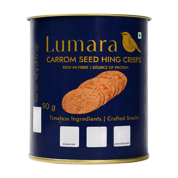 Lumara Carrom Seed Hing Crisps 90g