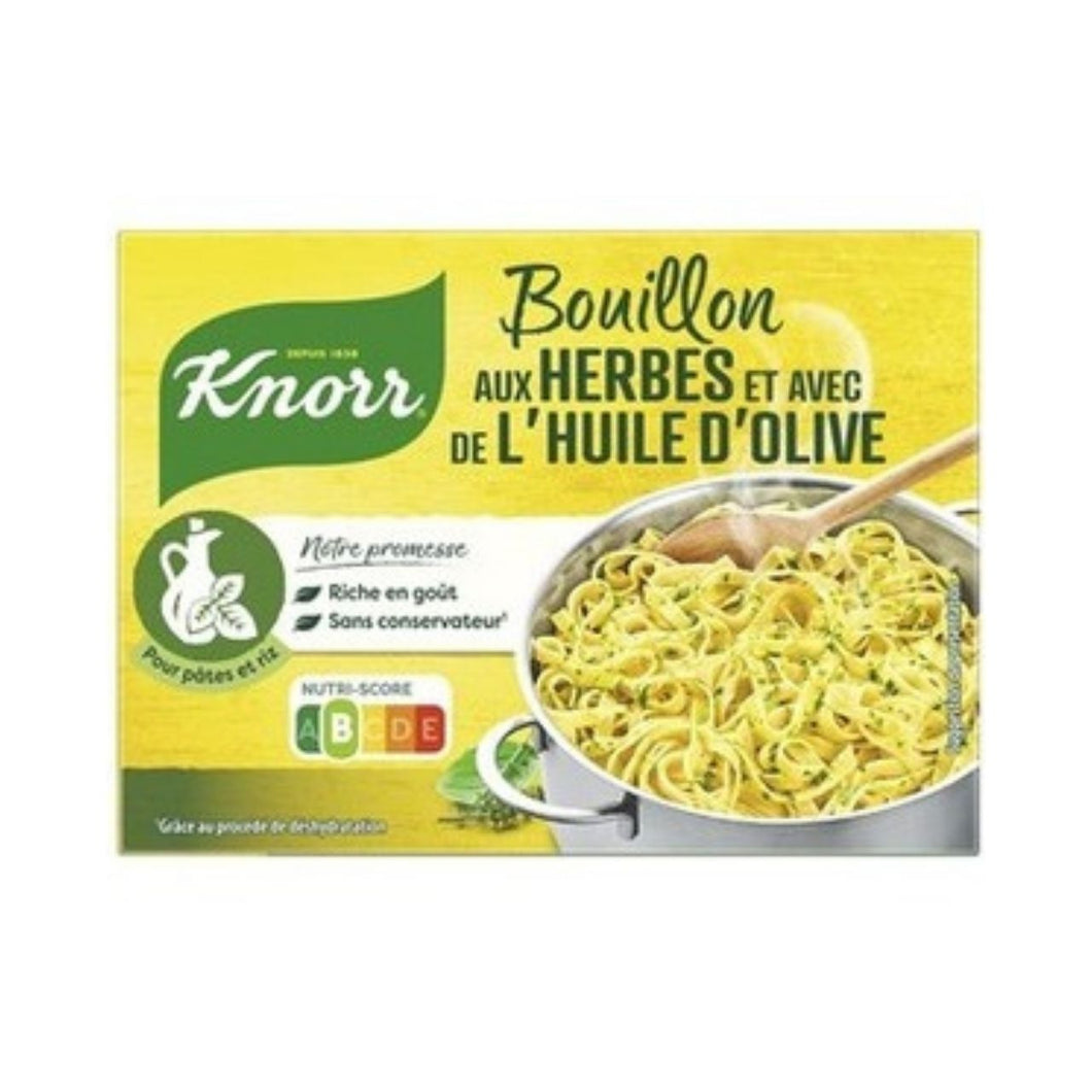 Knorr Bouillon Herbes Huile Olive Puget Cubes (x15) 150g