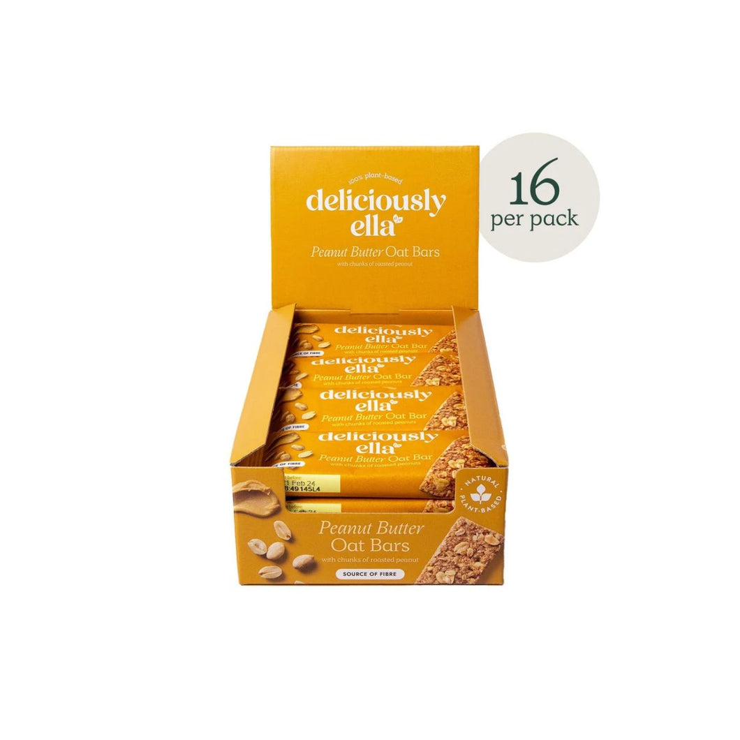 Deliciously Ella Peanut Butter Oat Bar case 16x50g