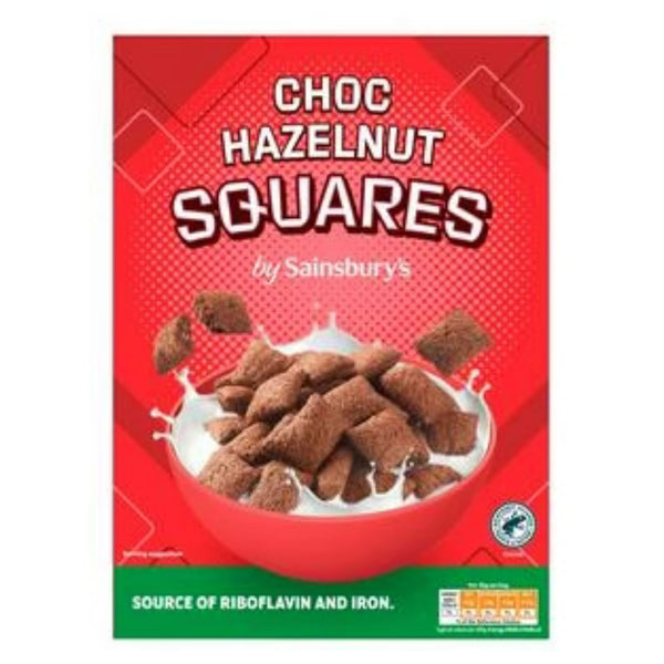 Sainsbury's Choco Hazelnut Squares Cereal 375g