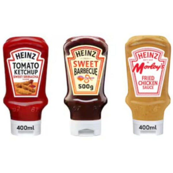 Heinz Sauce Variety Pack, Sweet Sriracha Tomato Ketchup, Sweet Barbecue, Fried Chicken Sauce - (Pack of 3)