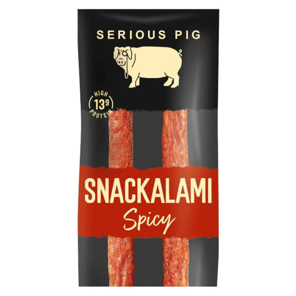 Serious Pig Spicy Salami Snacks, 30g