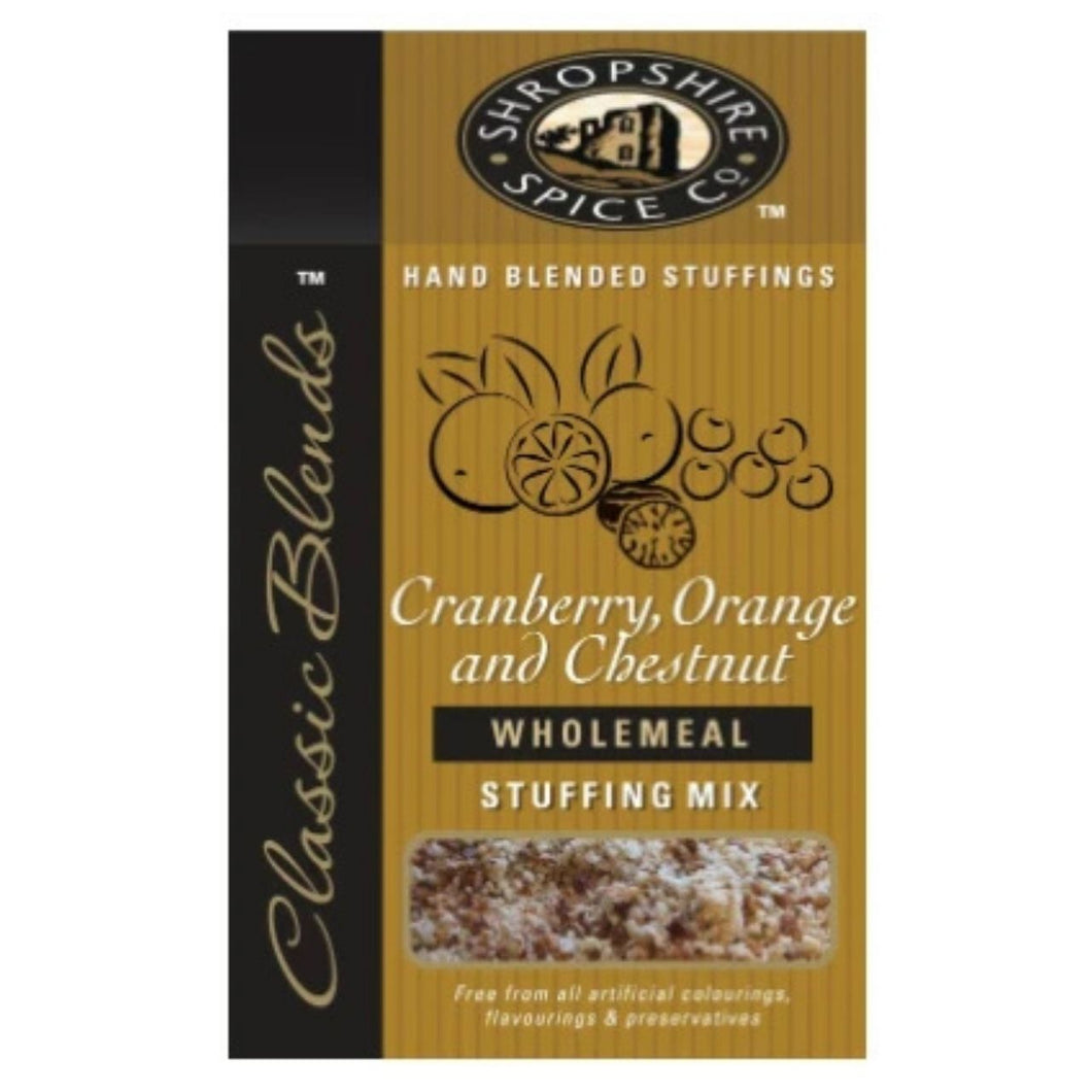 SHROPSHIRE SPICE CO. Cranberry, Orange & Chestnut Wholemeal Stuffing Mix 150g