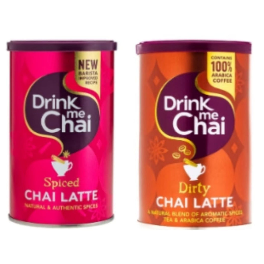 DRINK ME CHAI Spiced Chai Latte 250g & DRINK ME CHAI Dirty Chai Latte 200g
