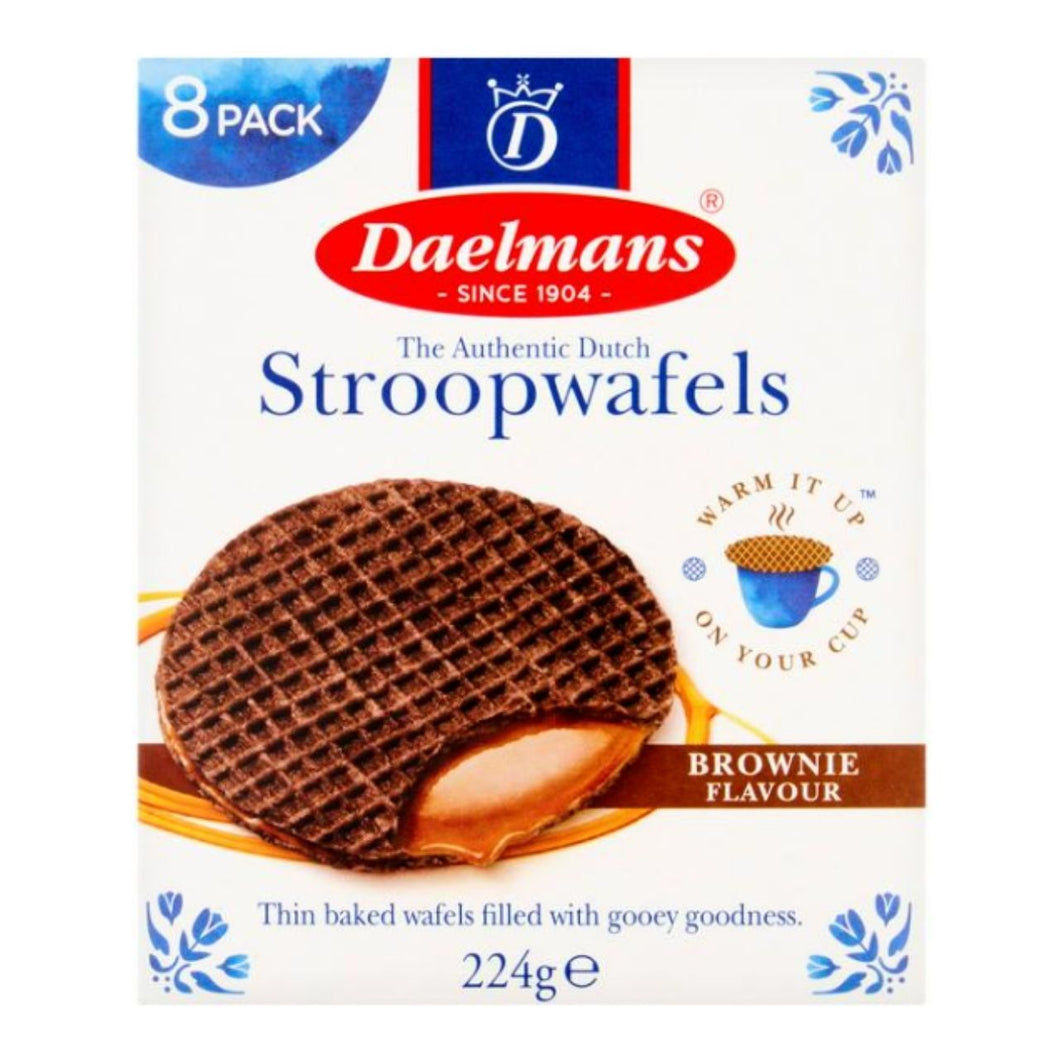 Daelmans 8 x Brownie Flavour Stroopwafels 224g