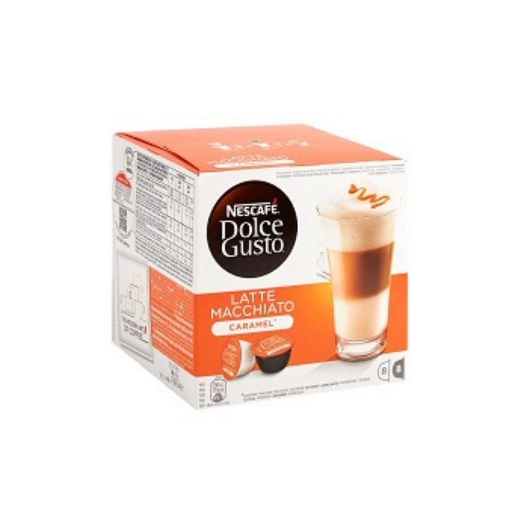 Nestlé Nescafé Dolce Gusto Latte Macchiato Caramel & Lait (x8) 168g