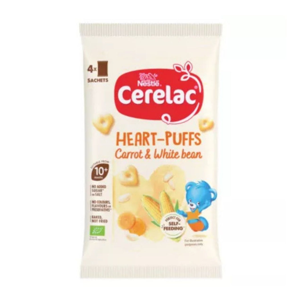 Cerelac Heart-Puffs Carrot & White Bean 10+ months 4 x 7g (28g)