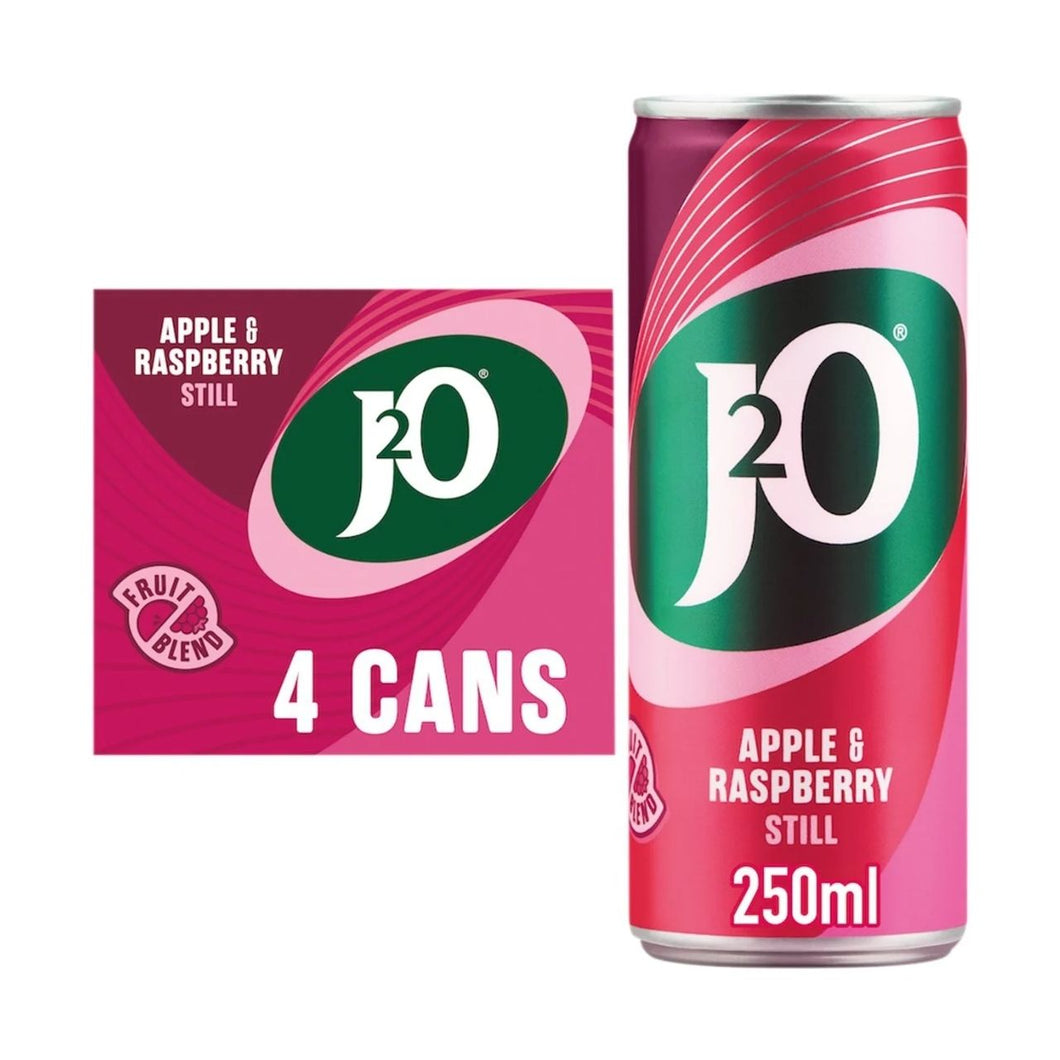 J2O Apple & Raspberry 4 x 250ml