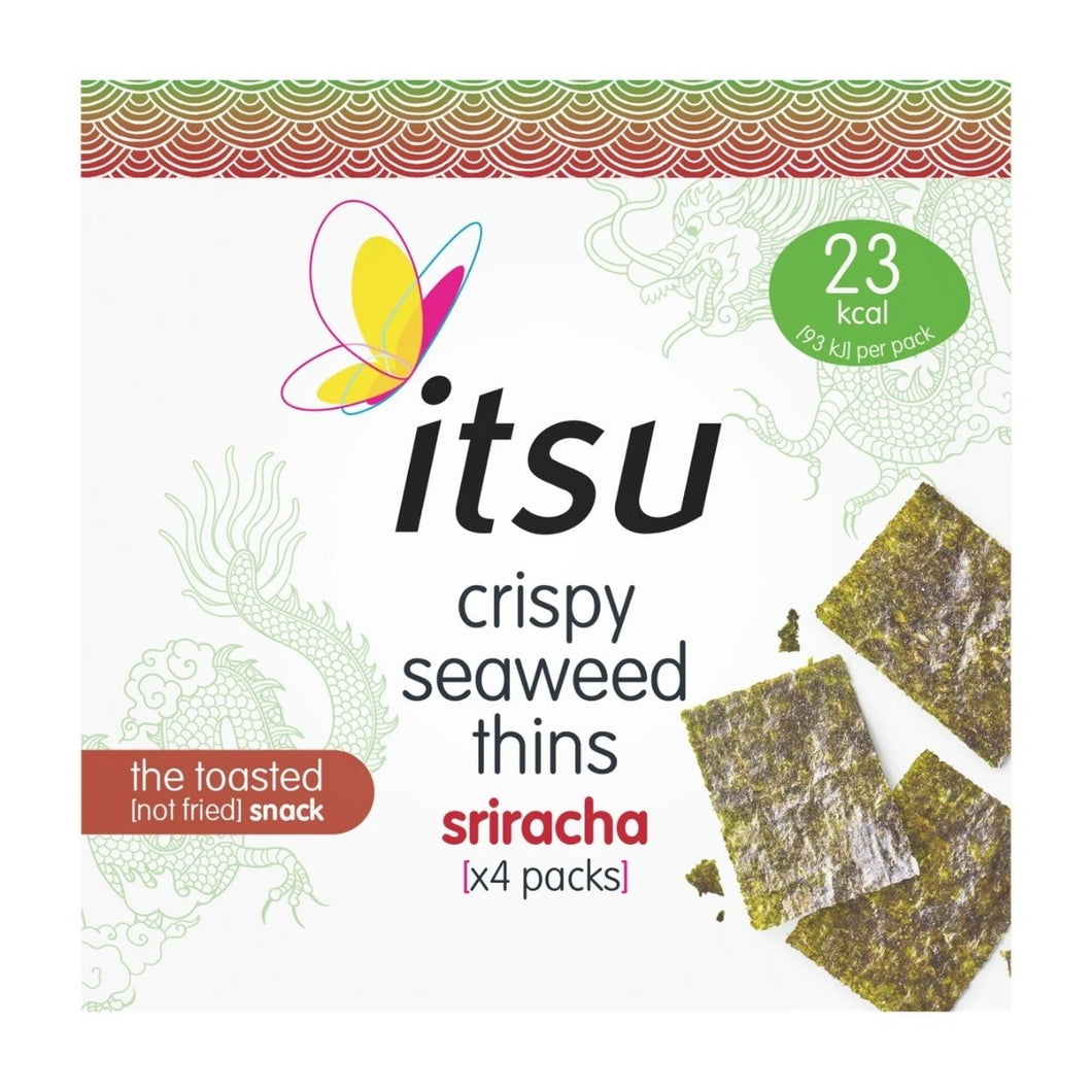 Itsu Sriracha Crispy Seaweed Thins Multipack 4 x 5g