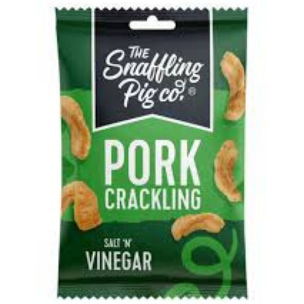 The Snaffling Pig Co. Pork Crackling Salt 'N' Vinegar, 40g