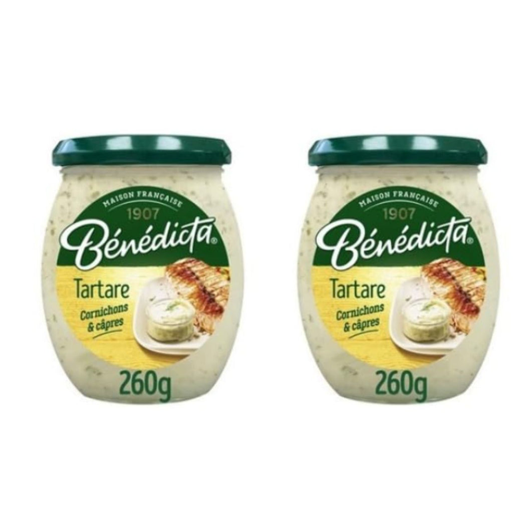 Bénédicta Tartare Sauce with Cornichons & Câpres, French Recipe - Pack of 2