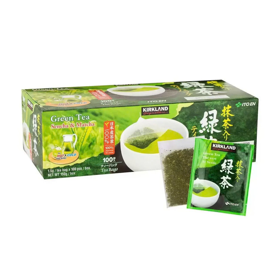 Kirkland Signature Green Tea Matcha Blend, 100 Tea Bags