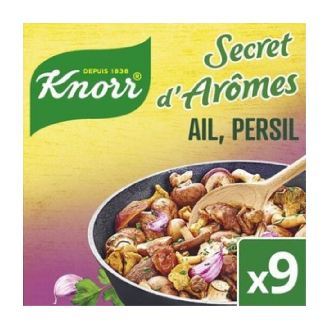 Knorr Secret D’Arôme Ail Et Persil Cubes (x9) 90g