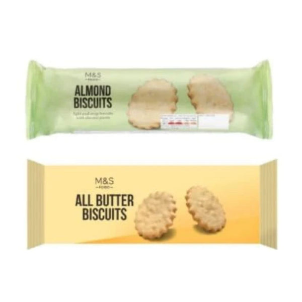 M&S Food Almond Biscuits and All Butter Biscuits, Light and Crisp, Baked Treats Variety