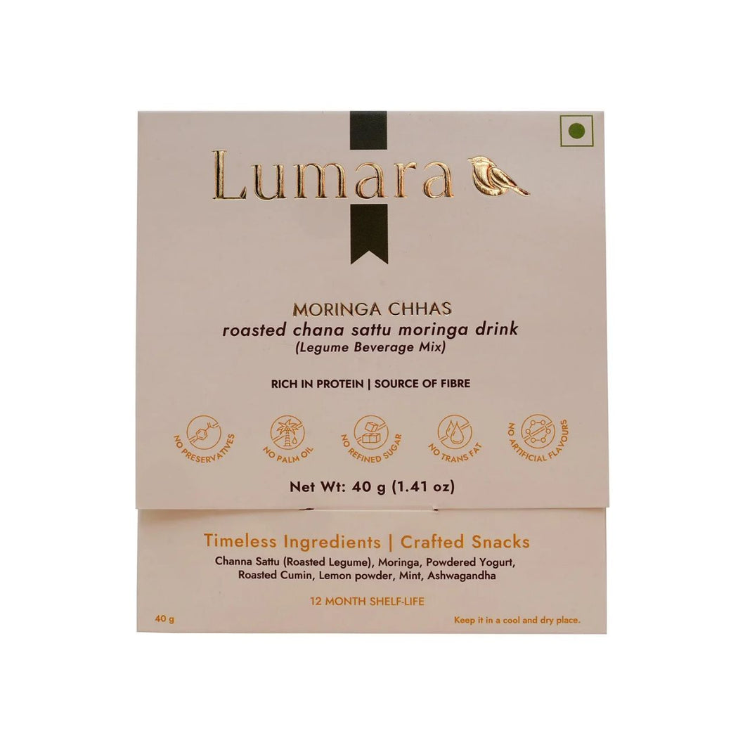 Lumara Moringa Chhas roasted chana sattu moringa drink 40g