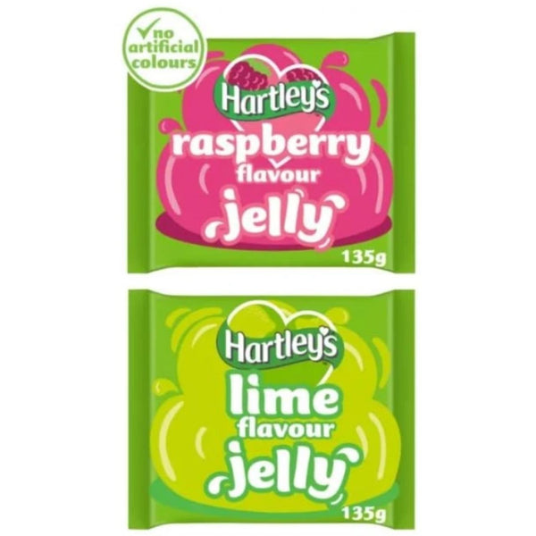 Hartley's Raspberry and Lime Flavour Jelly, No Artificial Colours, 135g
