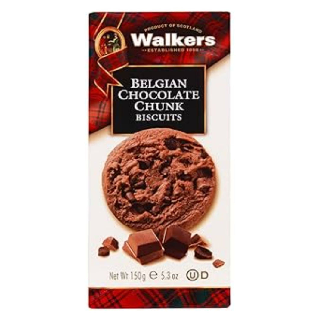 Walker's Belgian Chocolate Chunk Biscuits, 150g
