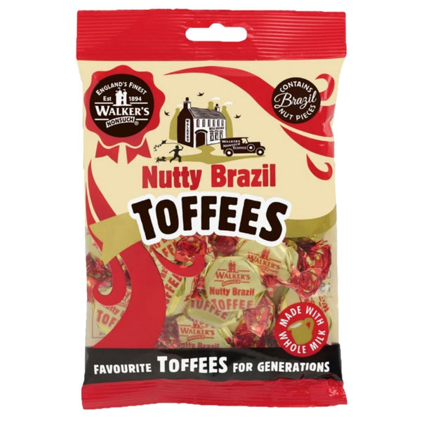 Walkers Nonsuch Nutty Brazil Toffees, 150g