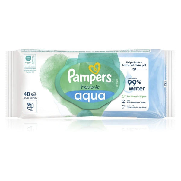 Pampers Harmonie Aqua Baby Wipes Plastic Free
