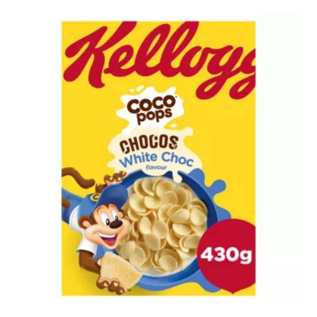 Kellogg's Coco Pops Chocos White Choc Breakfast Cereal 430g