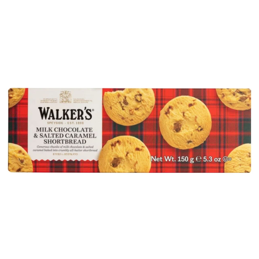 Walker's Milk Chocolate & Salted Caramel Shortbread, 150g