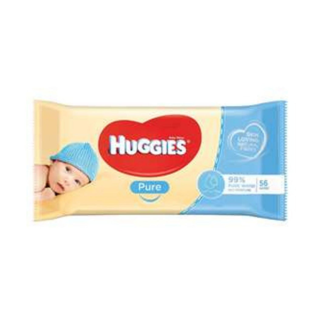 HUGGIES Pure Baby Wipes - 56
