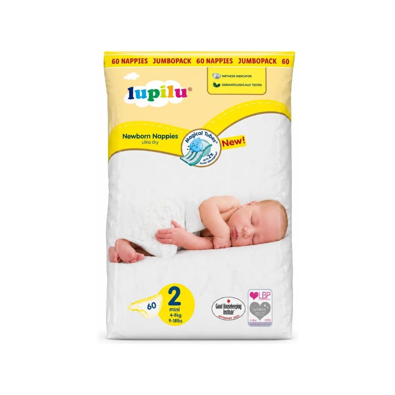 Lupilu Size 2 Nappies - Jumbo Pack - x60 Nappies