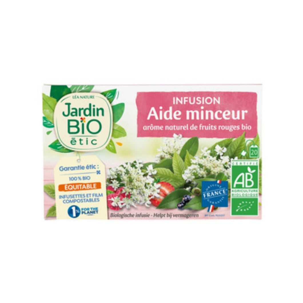 Jardin Bio Infusion Aide Minceur Fruits Rouge (20 Sachets) 30g