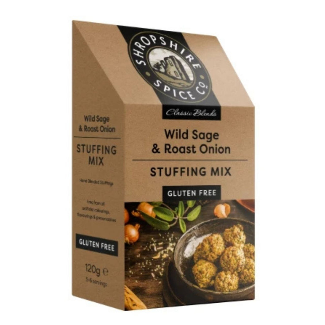 SHROPSHIRE SPICE CO. Gluten Free Wild Sage & Roast Onion Stuffing 120g