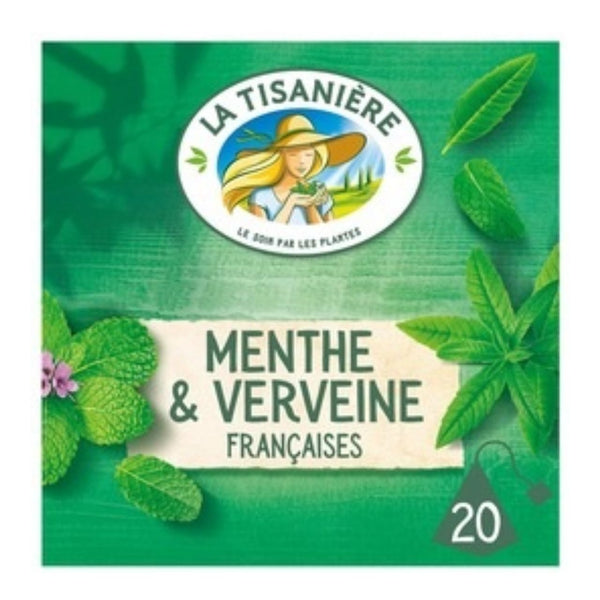La Tisaniere Infusion Menthe & Verveine 20 sachets 24g