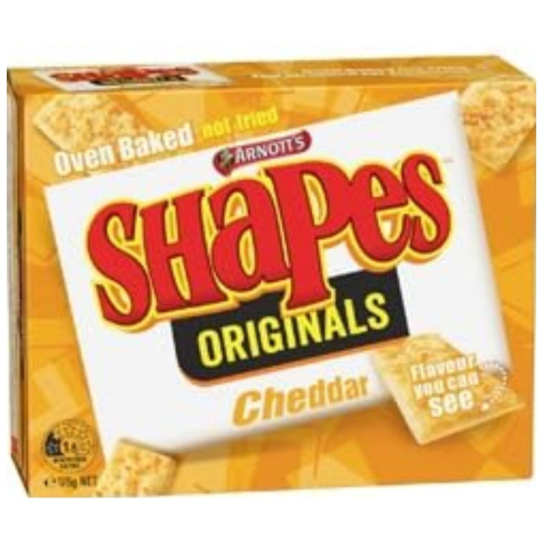 Arnotts Shapes Cheddar Original Flavour Baked Crackers, 175g