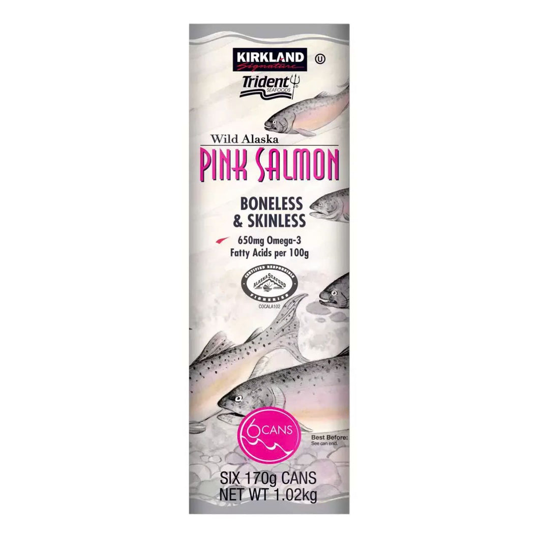 Kirkland Signature Wild Alaskan Pink Salmon, 6 x 170g