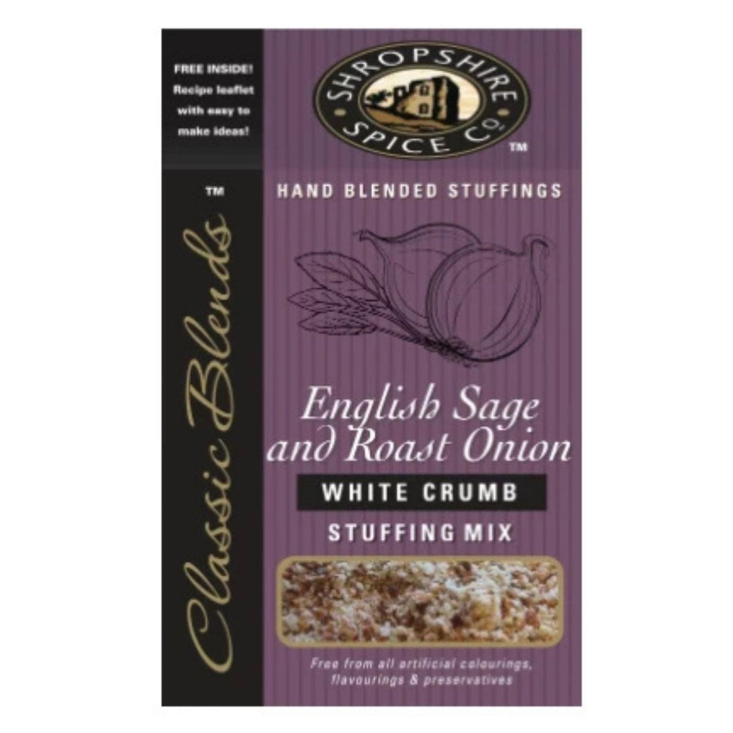 SHROPSHIRE SPICE CO. English Sage & Roast Onion White Crumb Stuffing Mix 150g