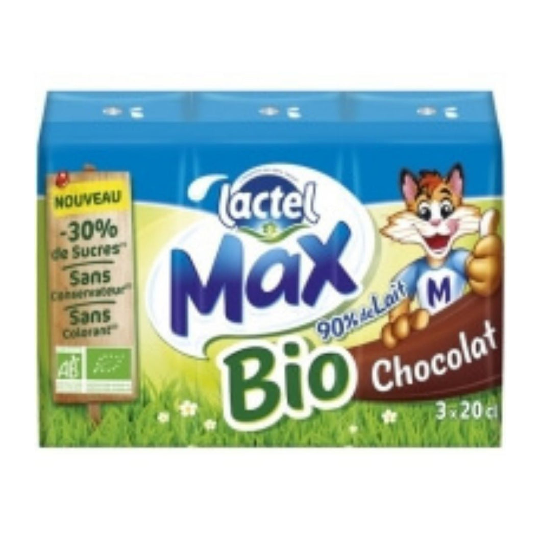 Lactel Max Chocolat Bio 3x20cl