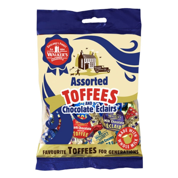 Walker's Nonsuch Assorted Toffees & Chocolate Éclairs, 150g
