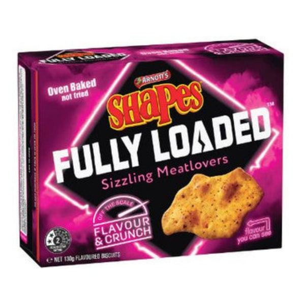 Arnotts Shapes Fully Loaded - Sizzling Meatlovers 130g