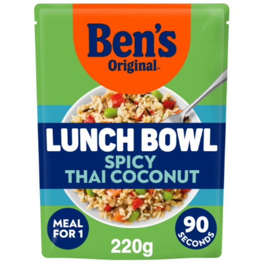 Ben's Original Lunch Bowl Ready Meal Spicy Thai Style & Coconut - 220g