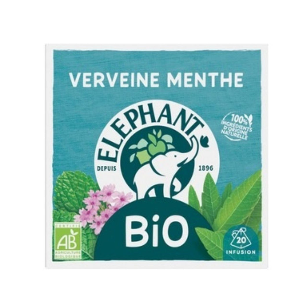 Elephant Infusion Verveine Menthe Bio (x20) sachets 26g