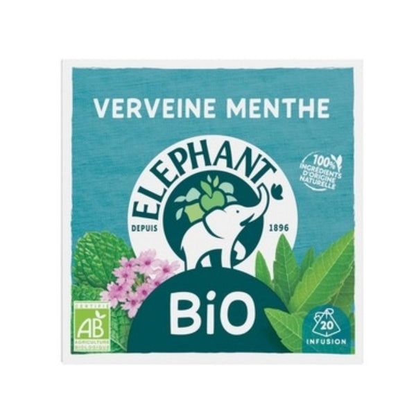 Elephant Infusion Verveine Menthe Bio (x20) sachets 26g