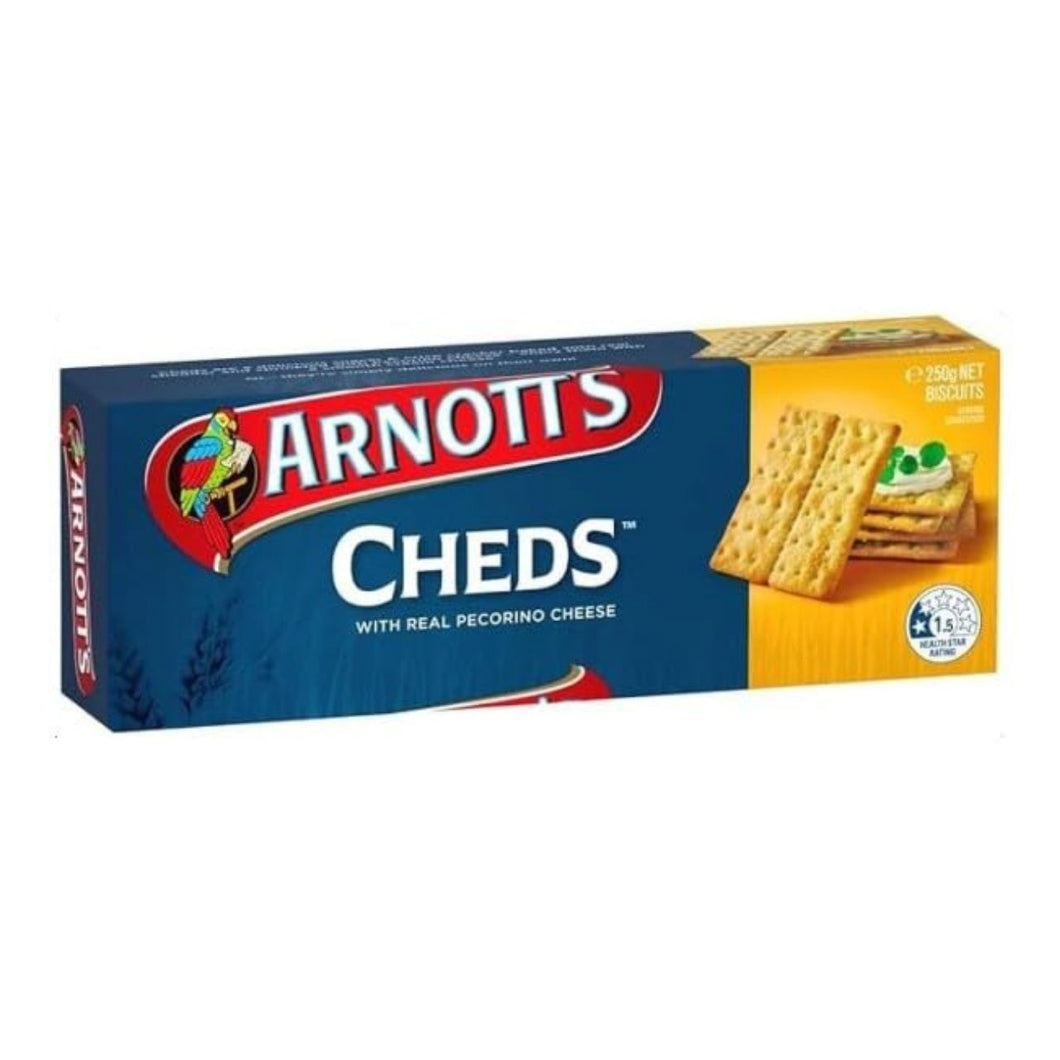 Arnotts Cheds™ Crackers with Real Pecorino Cheese, 250g