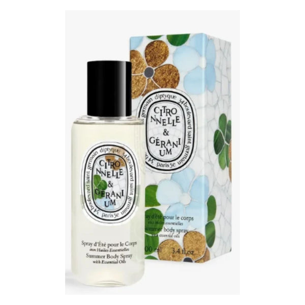 Diptyque Lemongrass & Geranium - Summer body spray with essential oils