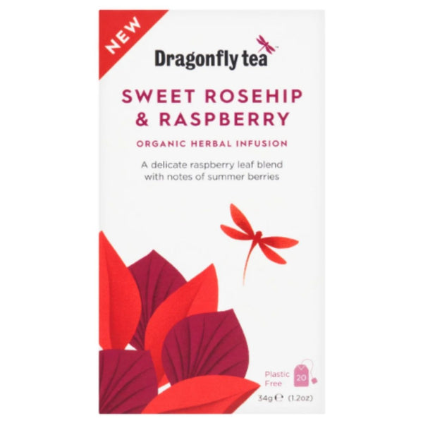 Dragonfly Organic Sweet Rosehip & Raspberry - 20 bags