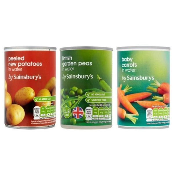 Sainsburys Tinned Vegetables Variety Pack