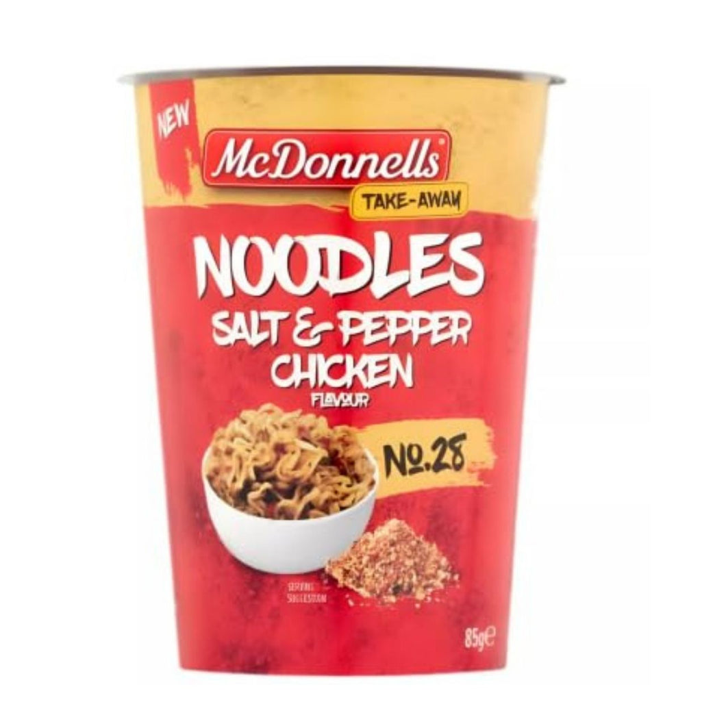 McDonnells Take-Away Noodles, Salt & Pepper Chicken Flavour, Cup, 85g
