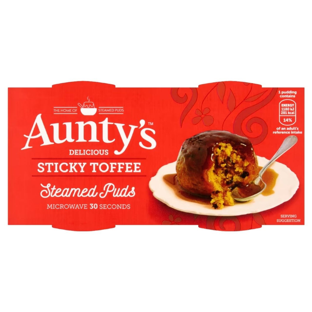 Aunty's Sticky Toffee Steamed Puds (2x95g)