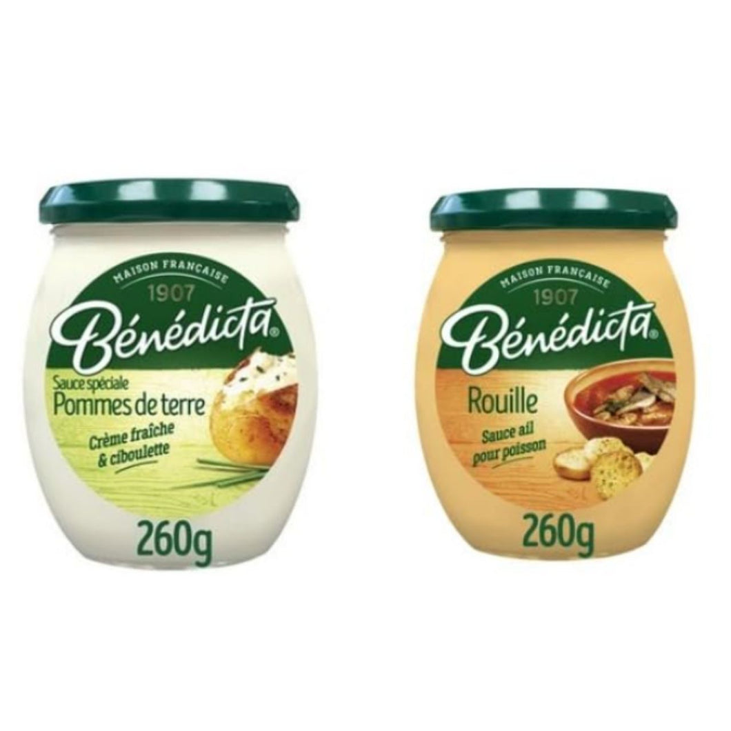 Bénédicta Sauce Spéciale Pommes de Terre & Rouille, French Sauces, 260g Each, Set of 2