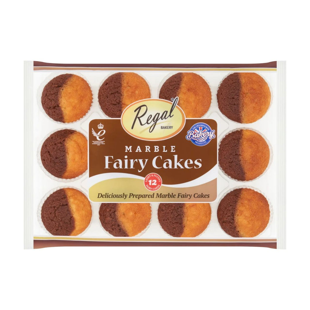 Regal Marble Fairy Cakes - 12 per pack